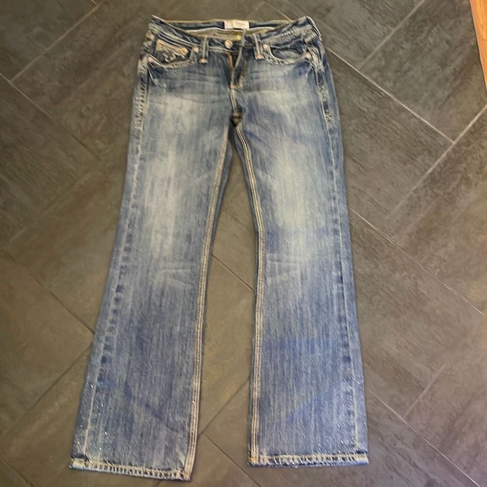 Houston Jeans Lowest Rise Slim Fit Boot Cut size 9 length 34